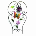 Wholesale Metal Fence Craft with Cloth Flower Garden Decoration