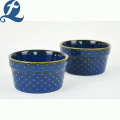 Dinnerware Set Delicate Decal Round Bead Cake Cup