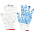 Gants en nylon avec PVC noire pointée Palm (S5103)