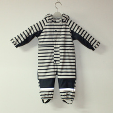 Unité centrale saphir/White Stripe jointe imperméable/ensemble pour bébés/enfants