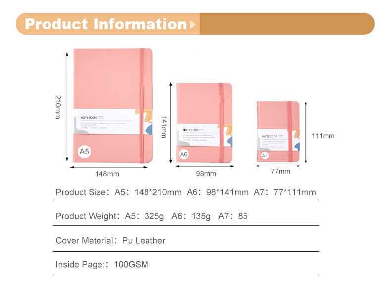 Morandi notebook with Elastic band11 Morandi notebook with Elastic band11