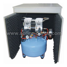 Compresor de aire silencioso sin aceite (con el gabinete silencioso y secador de aire)