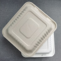 Microwave Safe Biodegradable 8*3 Inch Burger Box Clamshell