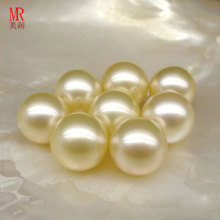 10mm Natural South Sea Water Gold Loose Pearls