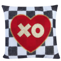 Almohada de arpillera de San Valentín para la decoración del hogar.