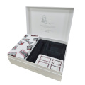 Luxury cosmetics paper boxes with flocking tray