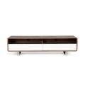 Modern Walnut veneer and white TV Stand