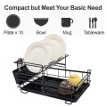 Black Painted Kitchen Accessories Dish Drying Rack