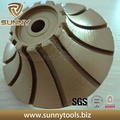 Sunny Vacuum Brazed Diamante Perfil Rueda Full Bull Nose Shape