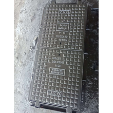 Double-sealed heavy-duty road square manhole cover