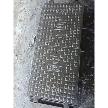 Double-sealed heavy-duty road square manhole cover