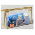 Transparent cosmetic bag with large portable capacity