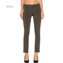 Rayon Straight Front Line Unique Waist Design Work Pants