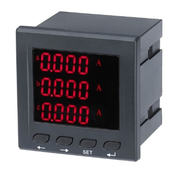 LED display energy meter for three phase
