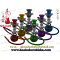 Coloured Glass klein-Shisha Wasserpfeife mit Metall und Keramik-Teile