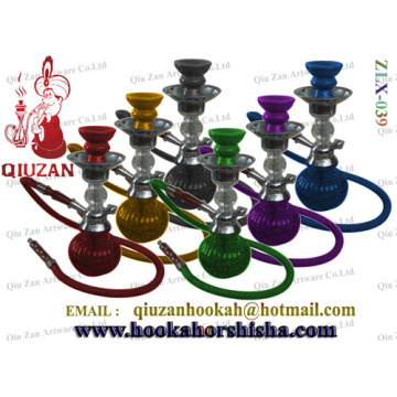 Coloured Glass klein-Shisha Wasserpfeife mit Metall und Keramik-Teile