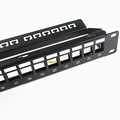 24 Port Black STP Patch Panel ohne Module