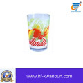 Heißer Abziehbild Blumen-Glas-Tasse für Tee Kb-Hn0740