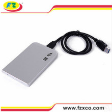 2.5 ′ ′ Prata Alumínio USB2.0 SATA para HDD USB Case