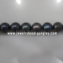 Wholesale black round shape fashion freshwater pearls