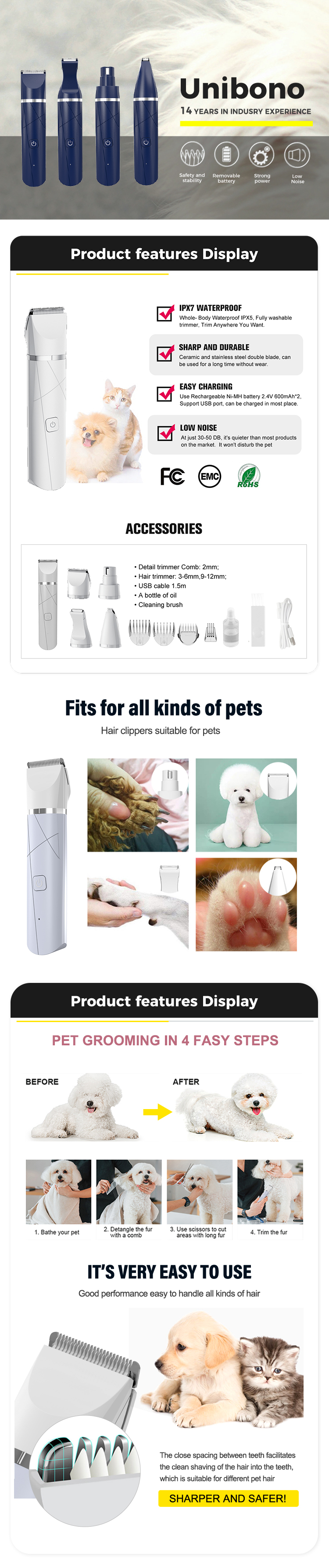 7020pet Professional pet grooming tools powerful motor pet cat hair clipper trimmer 7020pet Professional pet grooming tools powerful motor pet cat hair clipper trimmer