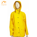 Yellow Ladies PU Jacket PU Raincoat