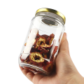 Round Glass Jar With Tinplate Lid 369ml