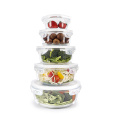 Seal Storage Glass Salad Jar With Airtight Lid