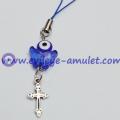 Evil Eye Butterfly Crucifix Phone Decoration Pendant