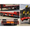 Zwei Achsen Low Flat Plate Semi Trailer