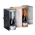 Side open full display paper wine gift box