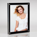 Cadre Photo PMMA Acrylique Transparent et Noir