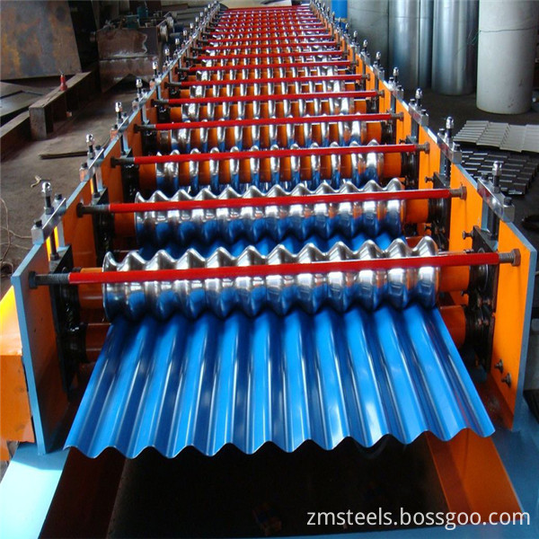 corrugated steel roofing sheet