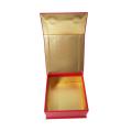 Red gold foil Magnetic paper packaging for gift