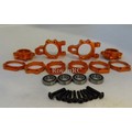 Orange CNC Aluminium Rear Hub-kit