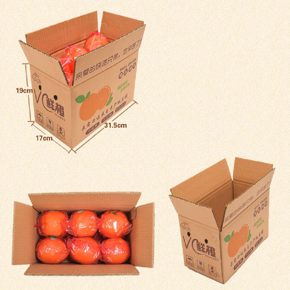 Orange carton packing size