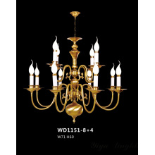 Cooper Brass Material Clássica lustre pingente lâmpada (WD1151-8 + 4)