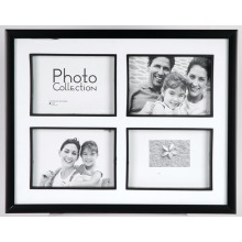 Quatre ouverture noire Injection moule plastique Photo Frames