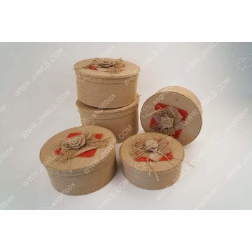 Wholesale Flower Gift Box of Crude Linen