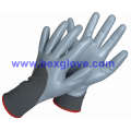 Half Coated Glove, Safety Nitrile Glove