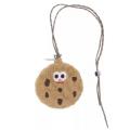 Cartoon funny cookie coin purse and neck bag