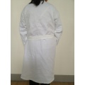 100%cotton waffle Kimono Collar White Bathrobe