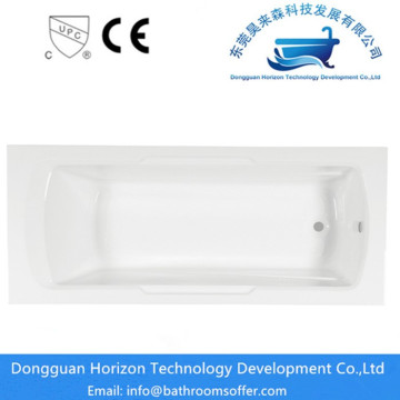 Freestanding hydraulic square bathtub