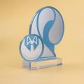 Clear Crystal Medal Gift, crystal award trophy