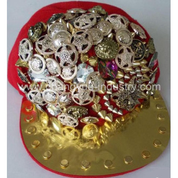 Street dance fashion hiphop studded hat