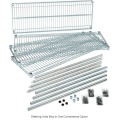 Chrome Commercial 6 Layer Shelf Adjustable Steel Wire Shelving Rack