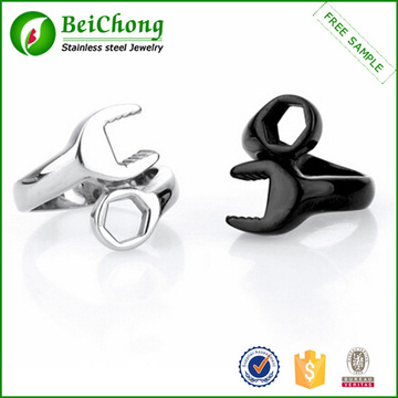 Fashion Design Biker Stainless Steel Wrench Ring