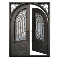 Residential Wrought Iron Entrance French Door Double