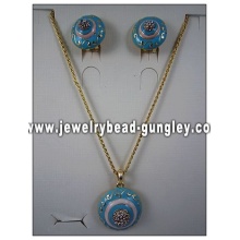 Fashion gold plated jewelry set for present