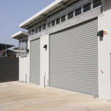 Insulated steel roller shutter door